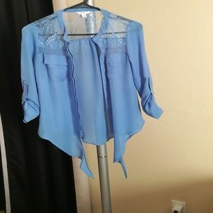 A button down tied Candie's shirt